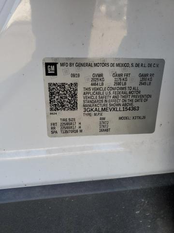 3GKALMEVXLL154363 GMC Terrain Sle