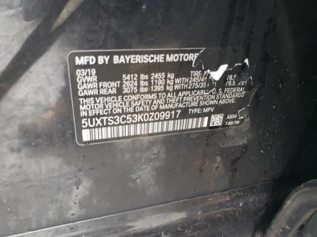 5UXTS3C53K0Z09917 BMW X3 Xdrivem40i