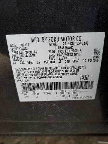 2FMPK4G96HBC29423 Ford EDGE SE