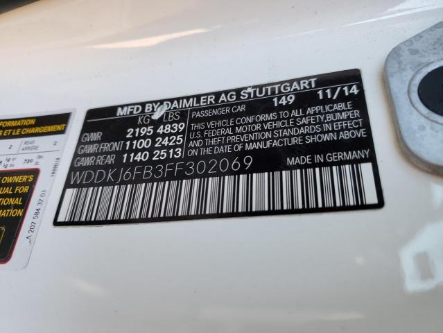WDDKJ6FB3FF302069 Mercedes-Benz E 400
