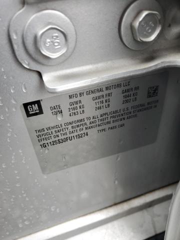 1G1125S30FU115274 Chevrolet IMPALA LT