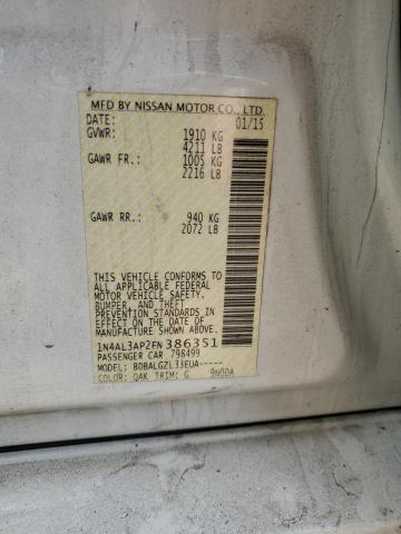 1N4AL3AP2FN386351 Nissan ALTIMA 2.5