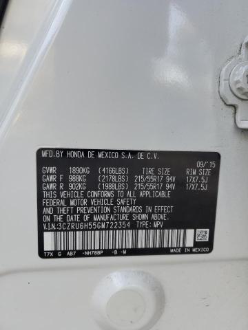 3CZRU6H55GM722354 Honda HR-V EX