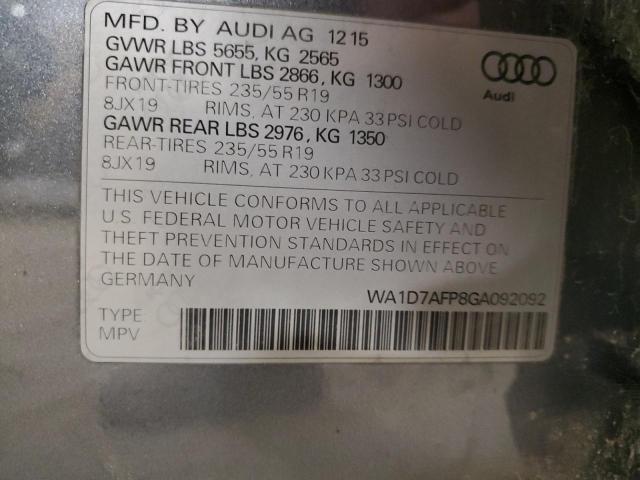 WA1D7AFP8GA092092 Audi Q5 Premium Plus S-line
