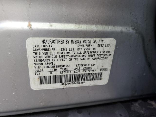 JN1BJ0RP8HM386258 Infiniti QX50