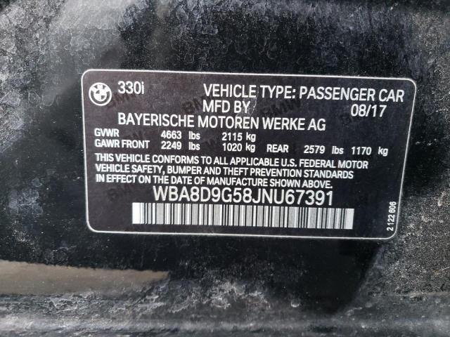 WBA8D9G58JNU67391 BMW 330 XI