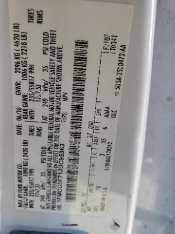 1FMCU0F71JUC95363 Ford ESCAPE S