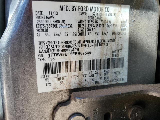 1FT8W3BT5EEB07548 Ford F350 Super Duty