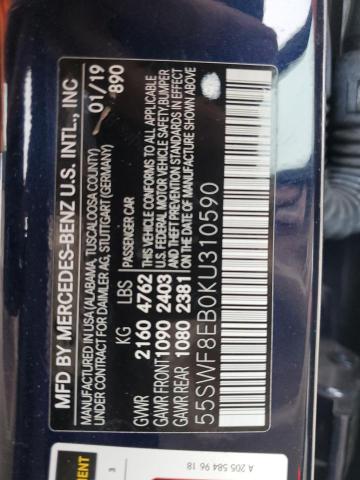 55SWF8EB0KU310590 Mercedes-Benz C 300 4matic
