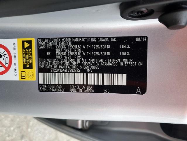 2T2BK1BA4FC283995 Lexus Rx 350 Base