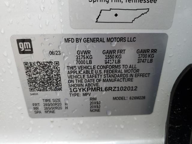 1GYKPMRL6RZ102012 Cadillac Lyriq Tech
