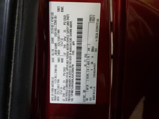 1FMCU0G9XJUC50079 Ford ESCAPE SE
