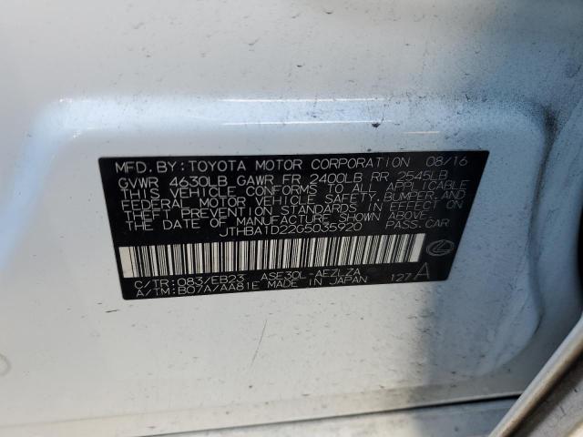 JTHBA1D22G5035920 Lexus IS 200T