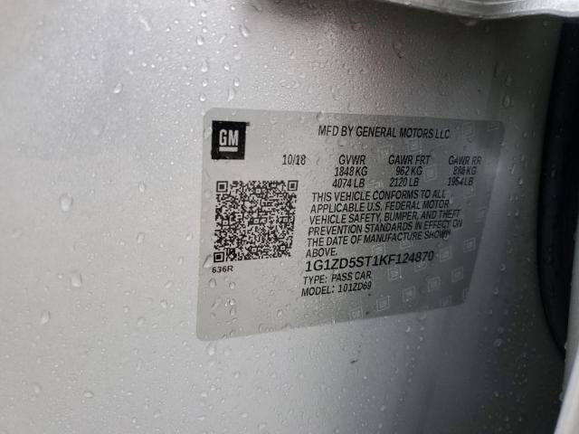1G1ZD5ST1KF124870 Chevrolet MALIBU LT