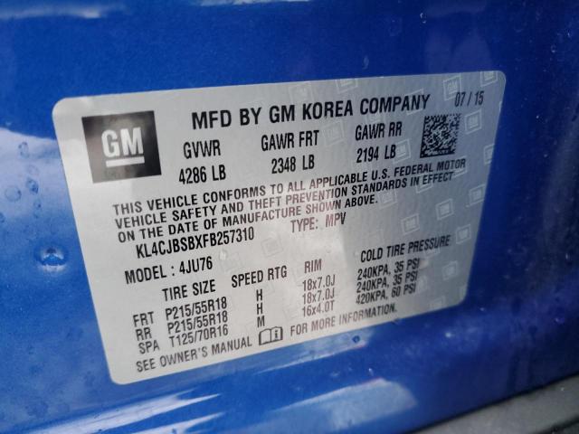 KL4CJBSBXFB257310 Buick Encore Convenience