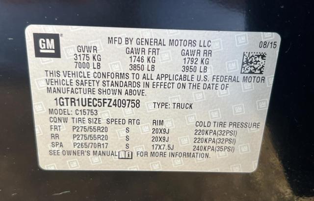 1GTR1UEC5FZ409758 GMC Sierra C1500 Sle