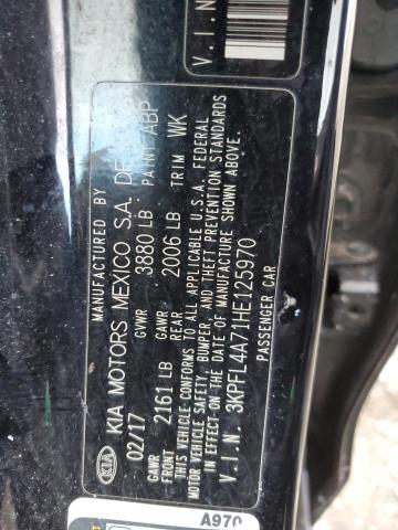 3KPFL4A71HE125970 KIA FORTE LX