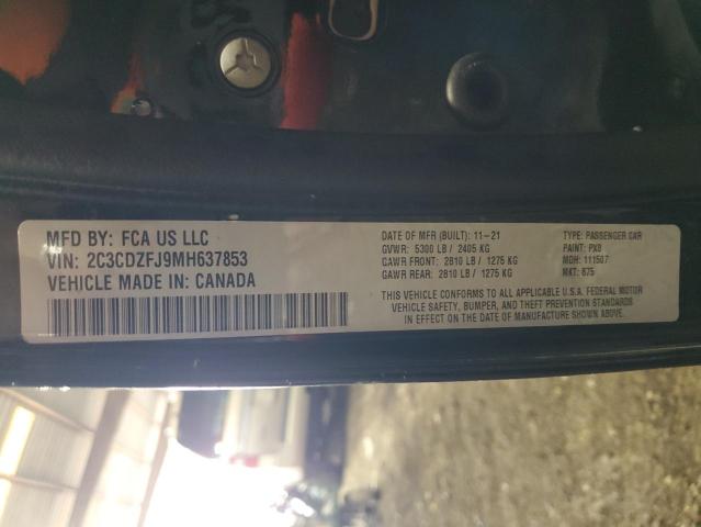 2C3CDZFJ9MH637853 Dodge Challenger R/t Scat Pack