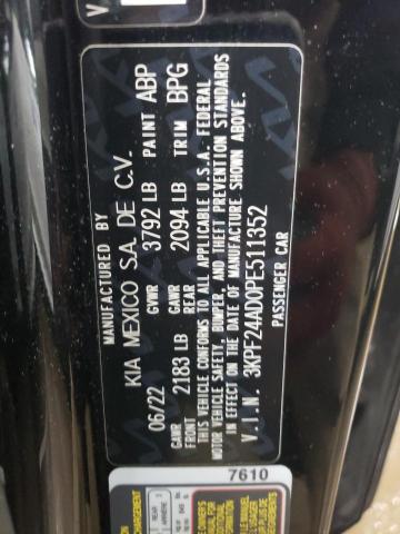 3KPF24AD0PE511352 KIA FORTE LX