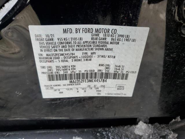 MAJ3S2FE3MC445784 Ford ECOSPORT S
