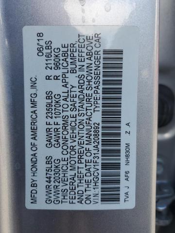 1HGCV1F31JA208892 Honda Accord Sport