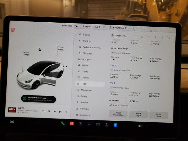 5YJ3E1EA1PF652725 Tesla MODEL 3
