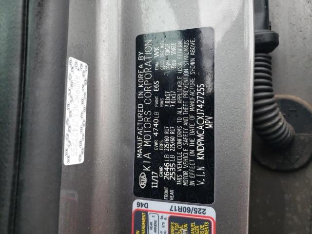 KNDPMCACXJ7427255 KIA Sportage Lx