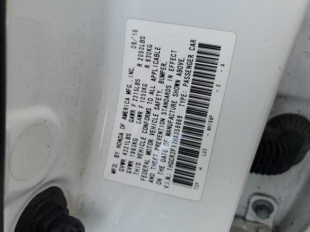 1HGCR2F17HA058869 Honda Accord Sport Special Edition