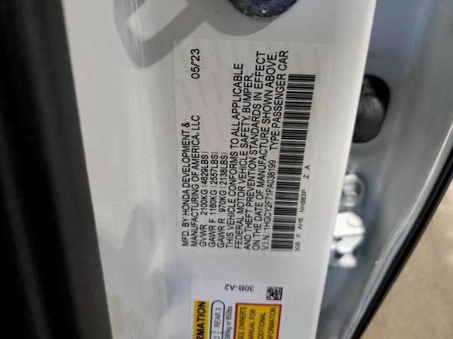 1HGCY2F71PA038199 Honda Accord Hybrid Sport-l