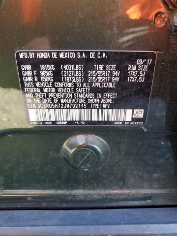 3CZRU5H72JM702145 Honda Hr-v Exl