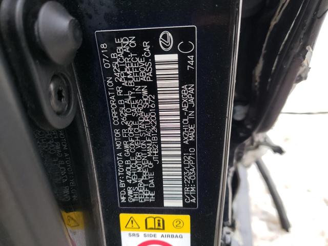 JTHB21B12K2001672 Lexus ES 300H