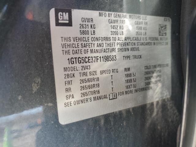 1GTG5CE37F1198583 GMC CANYON SLT