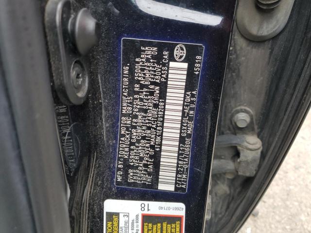4T1BK1EB1FU182081 Toyota AVALON XLE