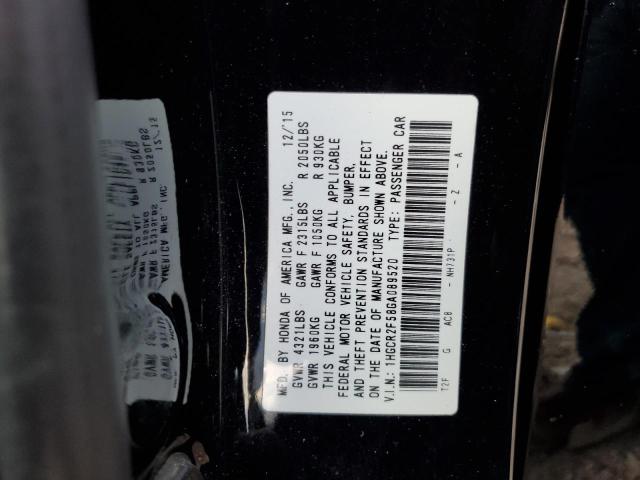 1HGCR2F58GA089520 Honda Accord Sport