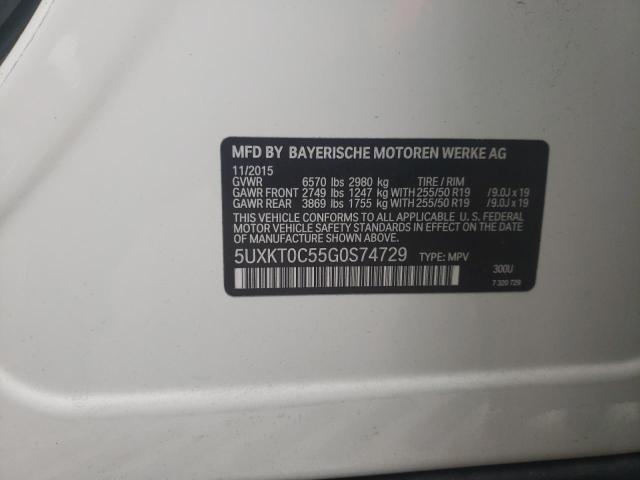 5UXKT0C55G0S74729 BMW X5 Xdr40e