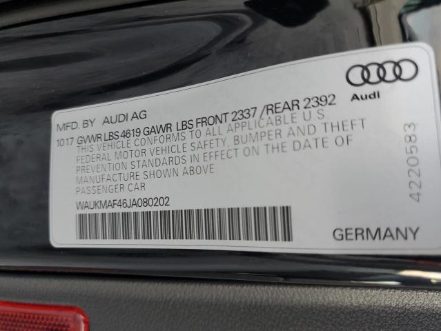 WAUKMAF46JA080202 Audi A4 PREMIUM