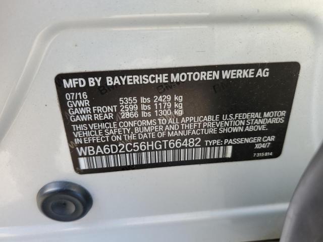 WBA6D2C56HGT66482 BMW 640 Xi Gran Coupe