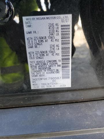 5N1ET2MT6HC790987 Nissan Rogue Sv Hybrid