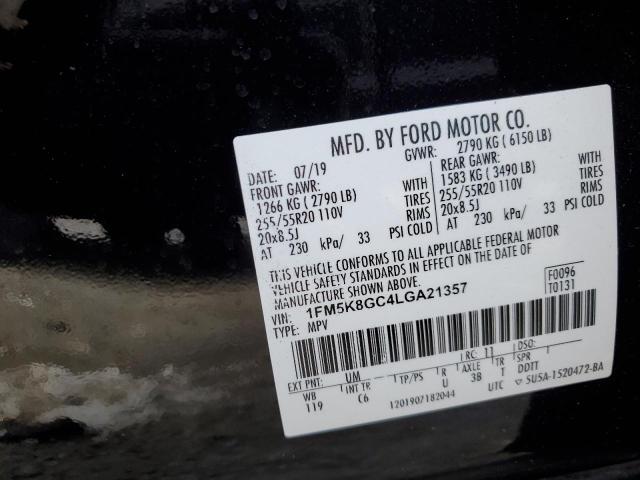 1FM5K8GC4LGA21357 Ford Explorer St