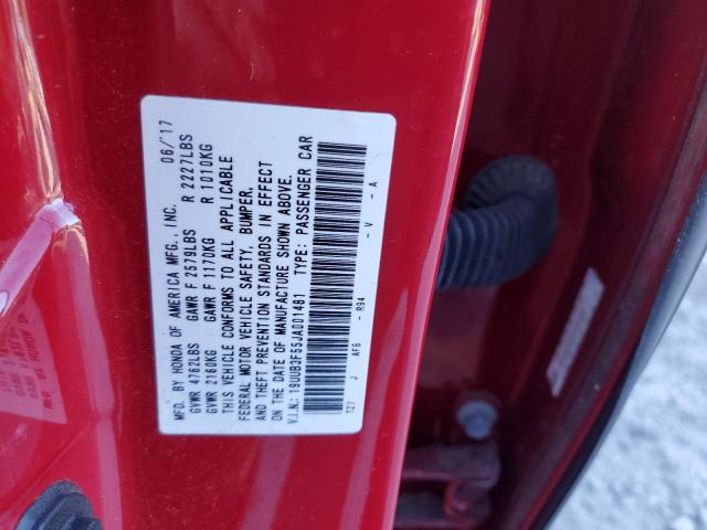 19UUB3F55JA001481 Acura TLX TECH
