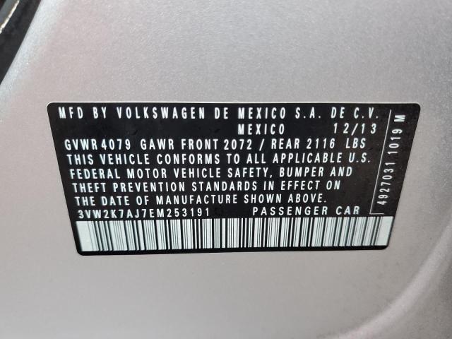 3VW2K7AJ7EM253191 Volkswagen JETTA BASE