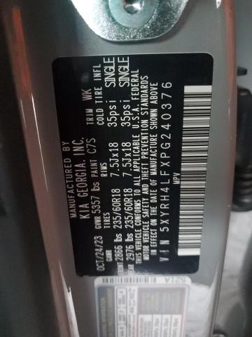 5XYRH4LFXPG240376 KIA SORENTO EX