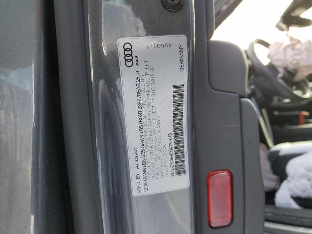 WAUDNAF45KA031645 Audi A4 PREMIUM