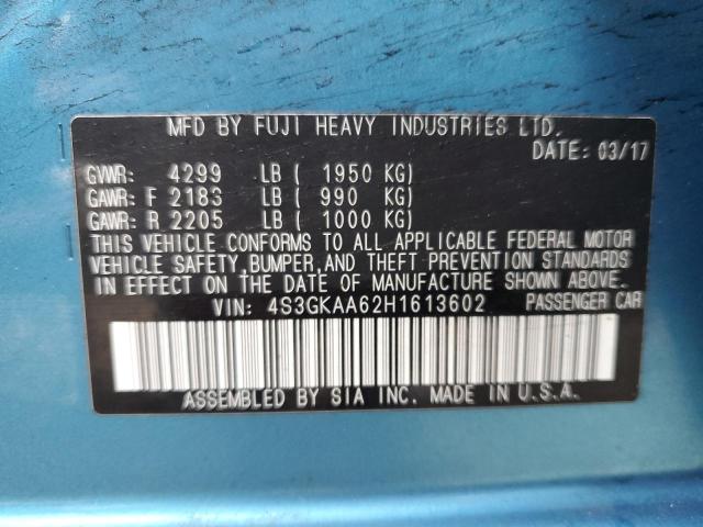 4S3GKAA62H1613602 Subaru Impreza