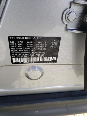 3CZRU5H78MM720394 Honda Hr-v Exl