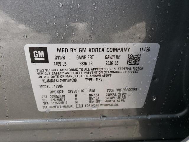 KL4MMESL4MB101699 Buick Encore Gx Select