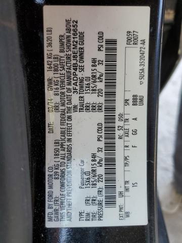 3FADP4BJ8EM216652 Ford FIESTA SE