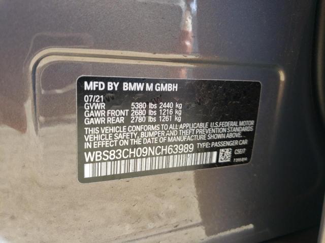 WBS83CH09NCH63989 BMW M5