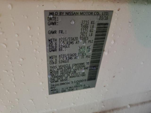 5N1AL0MN5GC510009 Infiniti QX60
