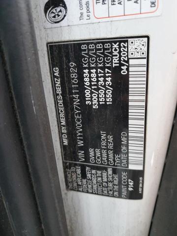 W1YV0CEY7N4116829 Mercedes-Benz Metris